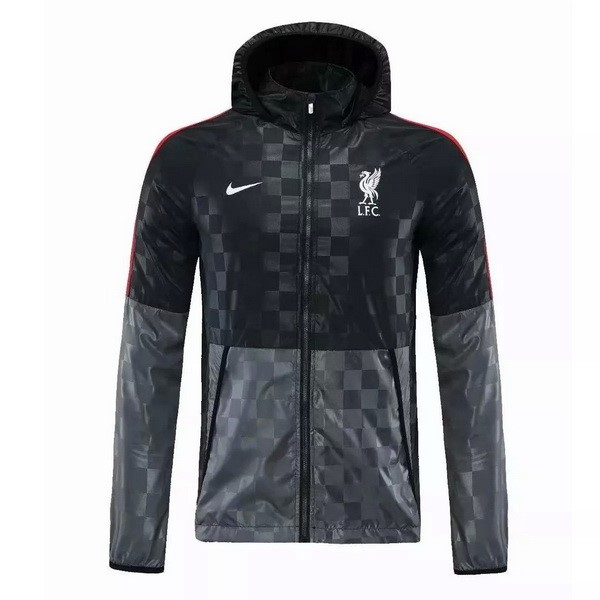 Giacca Calcio a vento Liverpool 21/22 Nero Grigio